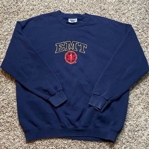 Vintage Lee EMT Single Stitch Crew Neck